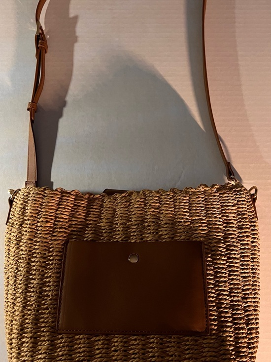 like dreams Handbags - Woven Crossbody Bag in Tan and Brown